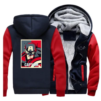 

New Captain America Civil Hoody Pullover Sweatshirt Marvel Comics Hoodies Men Zipper Long Sleeve Clothes Coat