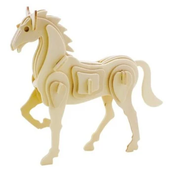 

New Arrival Creative DIY Animal Shape Wooden Model Building Kits Assembly Toy Gift For Children Adult