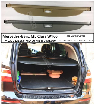 

Rear Trunk Security Shield Cargo Cover For Mercedes-Benz ML Class W166 ML320 ML350 ML400 2012-2018 High Qualit Auto Accessories