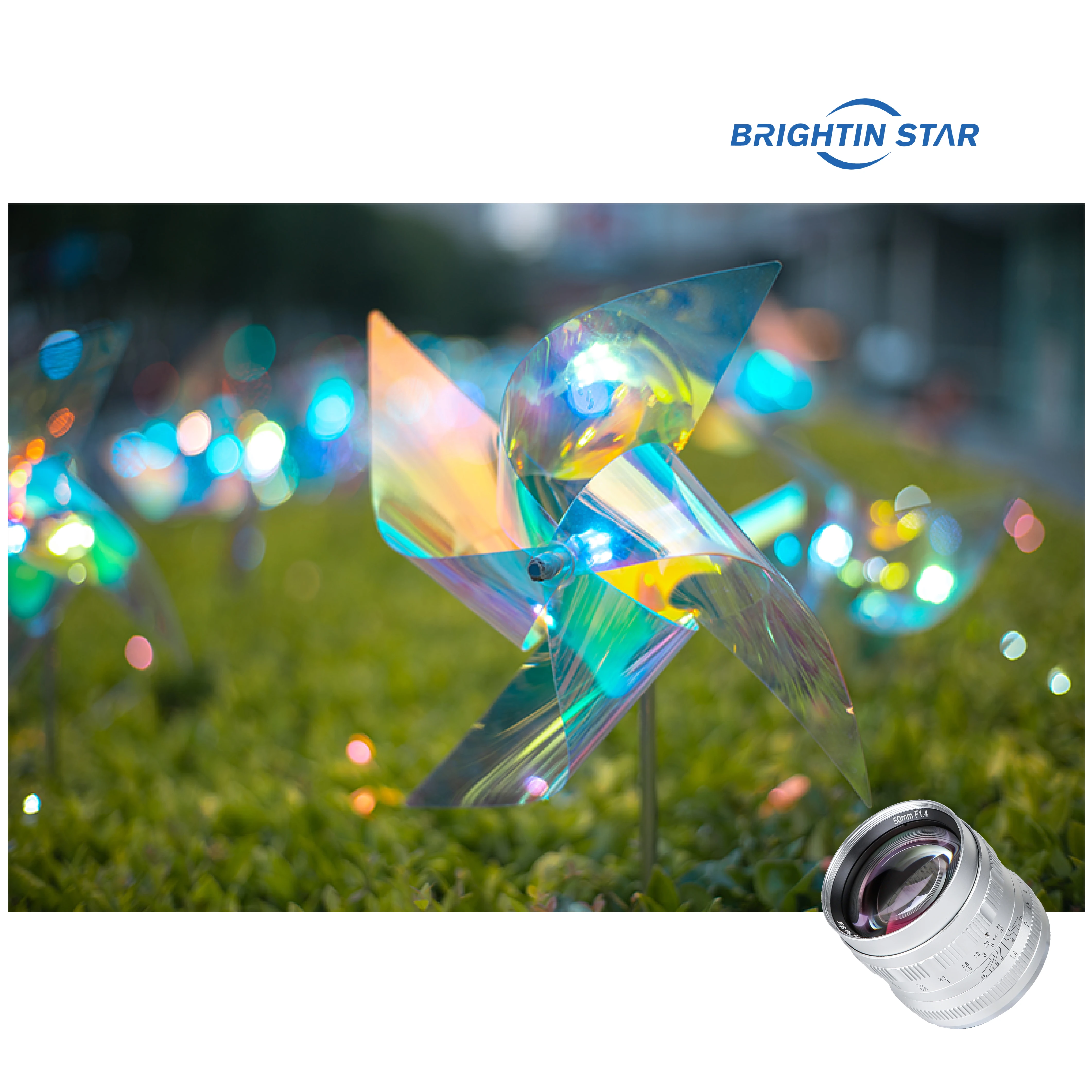 Brightin Star 50 мм F1.4 APS-C объектив с большой апертурой ручной фокусировки беззеркальные камеры