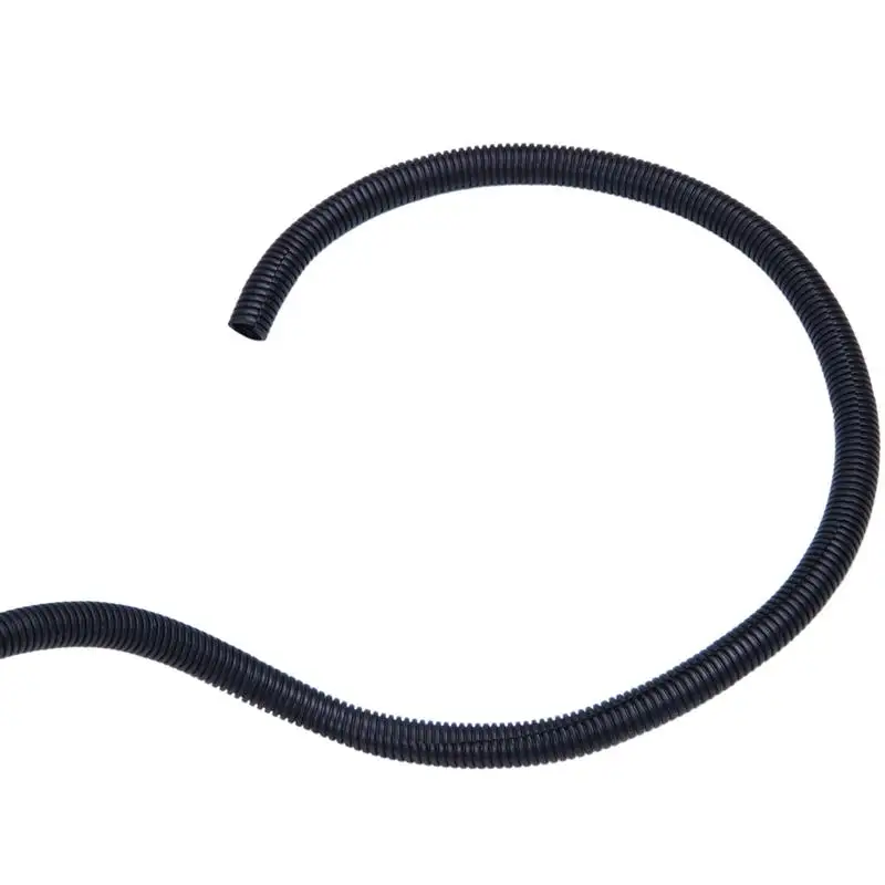 Quality 50 Ft 1/2 inch Split Wire Loom Conduit Polyethylene Tubing Black Color Sleeve Tube