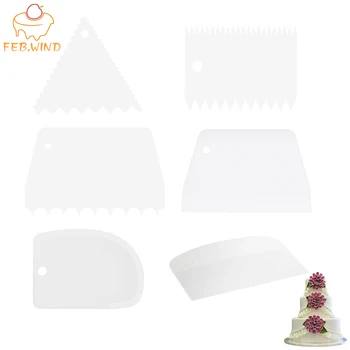 

2 Pcs Cake Icing Tools Cake Smoother Tool Pastry Dough Scraper/Slicer Icing Smoother Cakes Decorating Tools For Baking 106