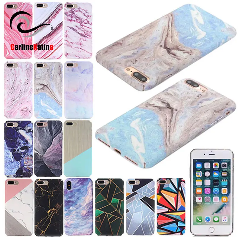 Case For iphone 6 6s 6/7/8 plus X Painted Granite Marble Stone Texture Printed flower HARD Back Cover Phone 7 | Мобильные телефоны