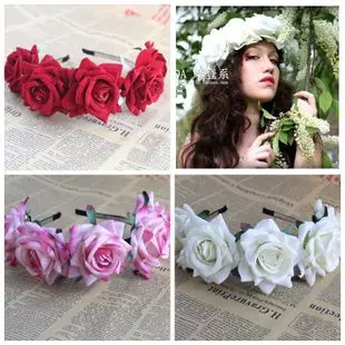 New Style Children Garland Headdress Studio Photography Garland Headdress Europe And America Bride Headdress Travel Photo Shoot
