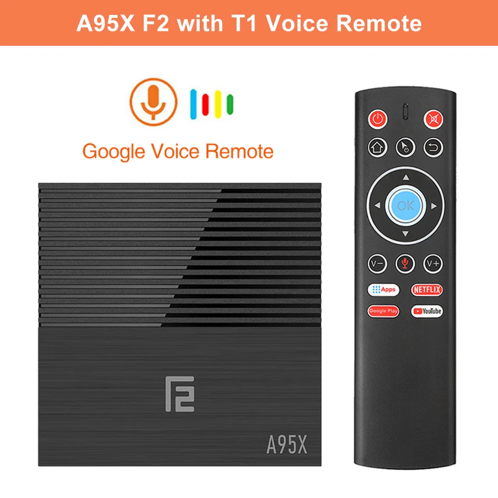 Top 10pcs A95X F2 Android 9.0 TV Box 4GB 64GB Smart TV Box Amlogic S905X2 Support 1080p 4K 60fps Google Store Netflix  Media Player 16