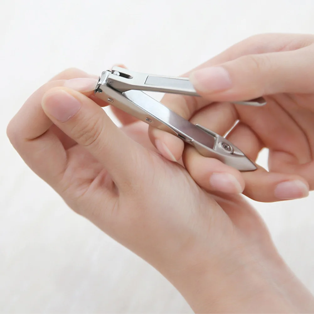 Маникюрная машинка для стрижки ногтей, триммер из прочной нержавеющей стали для взрослых, максимальная резкость, инструменты для ногтей, не брызги, ножницы для ногтей