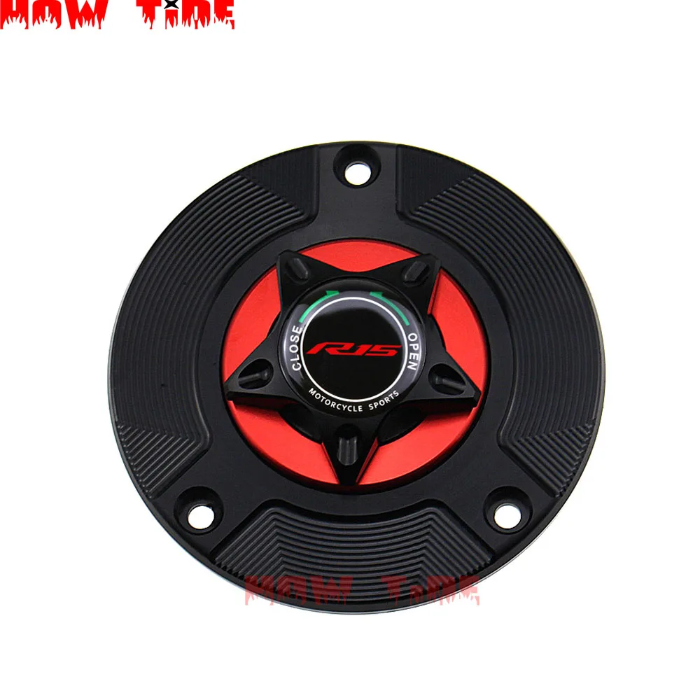 Аксессуары для мотоциклов газовый топливный бак крышка CNC алюминий для YAMAHA YZF R15 V3 V3.0 VVA логотип R15