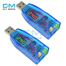 Potenciômetro ajustável usb DC-DC 5v a 3.3v, 9v 12v 24v módulo regulador de tensão da fonte de alimentação