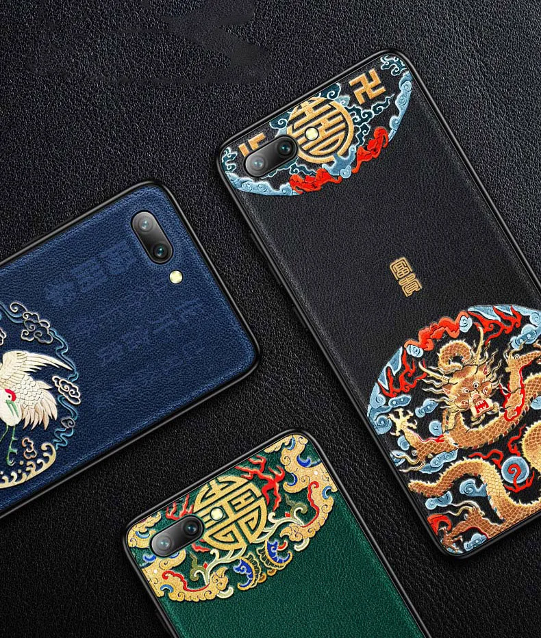Тисненая кожаная задняя крышка для huawei Honor 8x Honor 10 Honor View 10 V10 чехол специальные китайские стильные чехлы для телефона Aixuan
