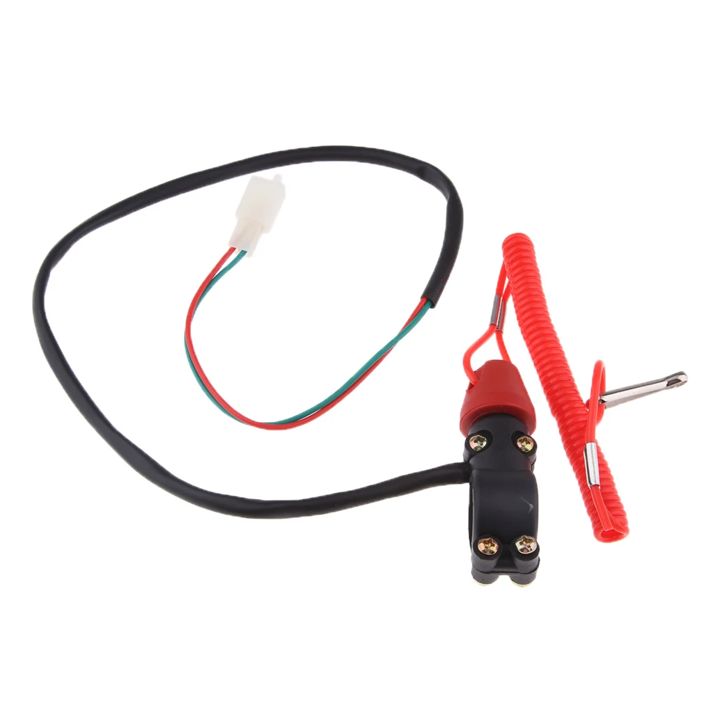 

Universal Motorcycle Boat Engine Kill Stop Switch Safety Tether Cord Lanyard
