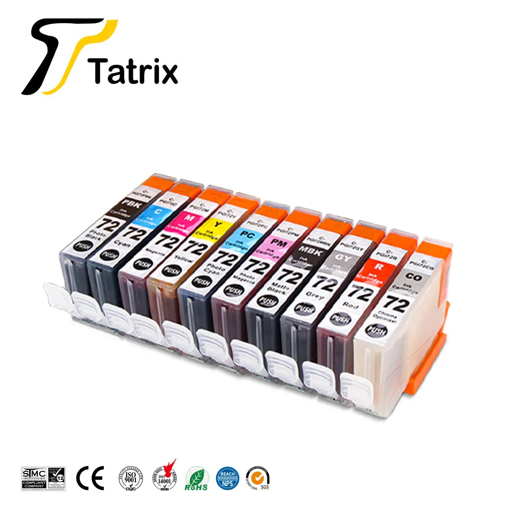 Tatix kompatibilní tuž náboj pro kánon 72  chzo 72 PGI-72 PGI72 tuž náboj pro kánon PIXMA pro-10 pro-10s inkoustový knihtiskař