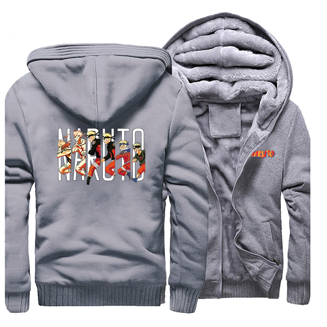 

Naruto Winter Jacket Men Fleece Thich Fleece Warm Mens Jackets And Coats Japanese Anime Hoodies Sweatshirt Hoody Sportswear Coat