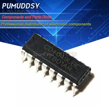 

10PCS CD4049UBE CD4049 4049 DIP-16 CMOS HEX Buffer Converter Logical IC