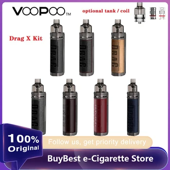 

New Original VOOPOO Drag X Mod Pod Vape Kit with TFT Color Screen & GENE.TT chip E-cigarette Vaporizer Vs Vinci X / Aegis Boost