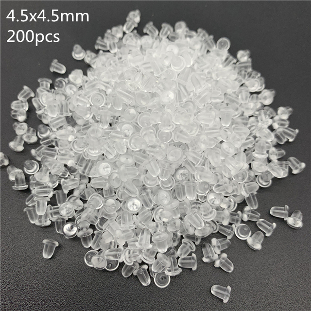3/4/5/6MM Soft Silicone Rubber Earring Back Stoppers For Stud Earrings DIY Jewelry Making Earring Findings Accessories