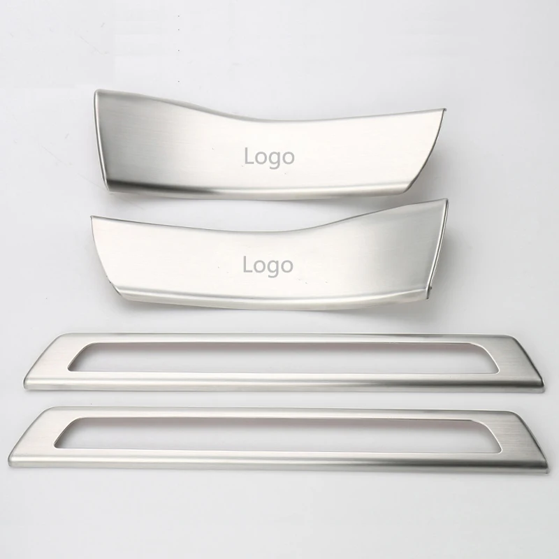 

YCCPAUTO 4Pcs/set Stainless Steel Welcome Pedal Door Sill Protector Bar For Jeep Grand Cherokee 2011+ Car Accessories