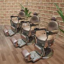 

Top grade men's oil head shop barber chair can be put down tattoo shaving physiotherapy retro chair