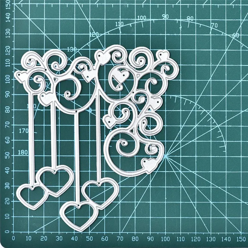 

DiyArts Love Pendant Curtain Wedding Metal Cutting Dies Scrapbooking Card Making Embossing Stencil DieCut Template 2019 New Dies