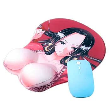 

Cartoon 3D Wrist Rest Anime Mouse pad Gamer Large Sexy Girl Nami Gaming Mousepad Otaku Computer Soft Chest Silicone Laptop Mat