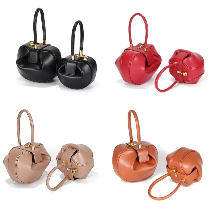 

Vintage Bell Shape Pillow Barrel Round Handbags Evening Bag