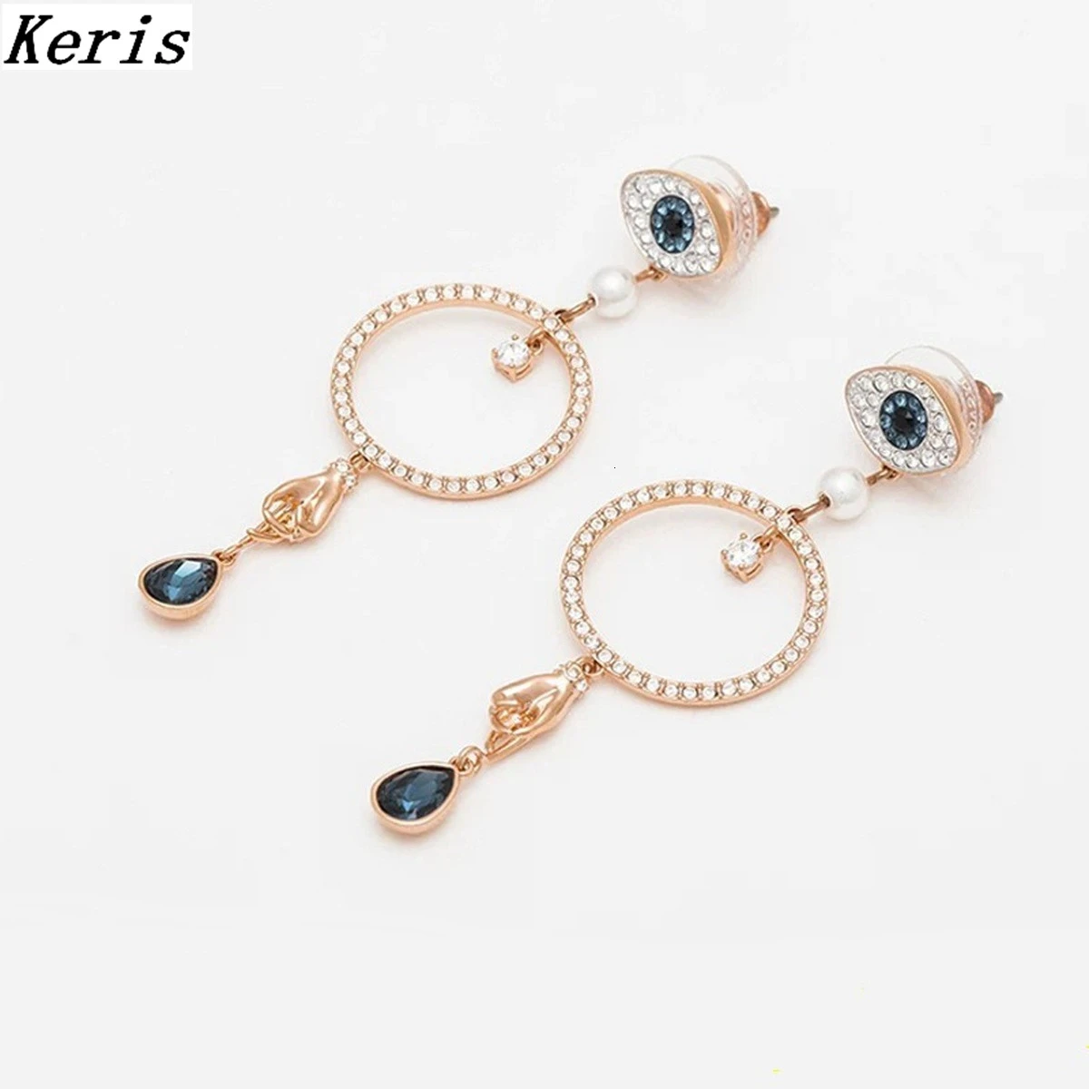 

High Quality 1:1 Element Swa New Luck Devil Eye Lady Earrings