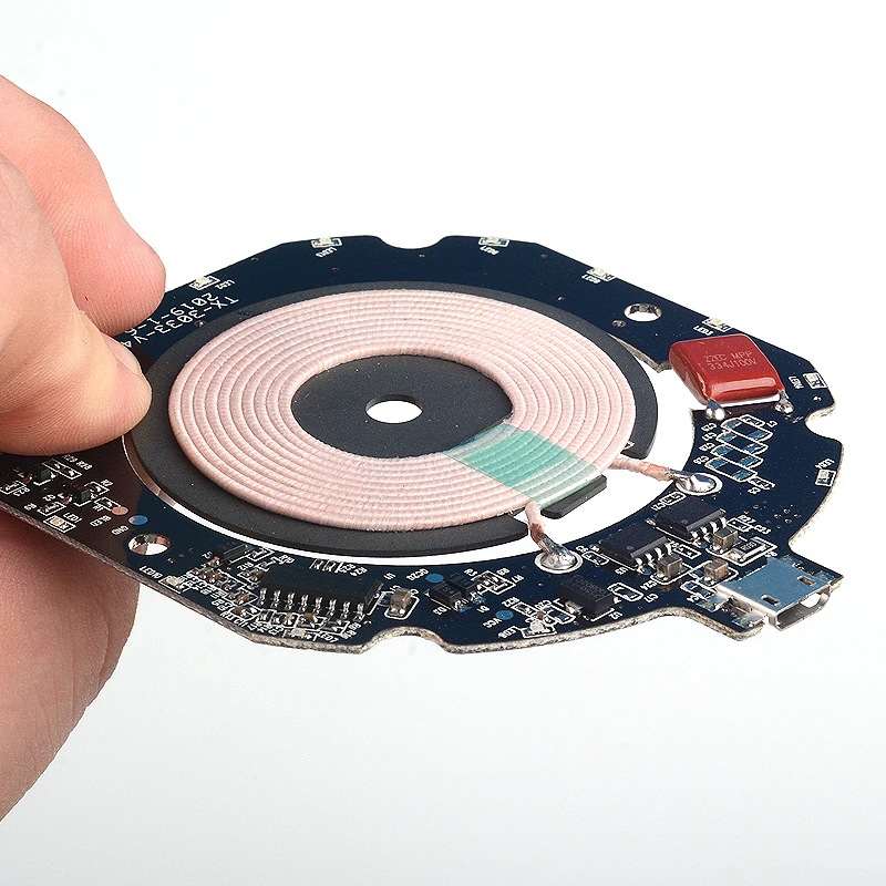 VEEAII Qi Беспроводное зарядное устройство 10 Вт PCBA DIY для iPhone XS X XR 8 Быстрая зарядка 3 0