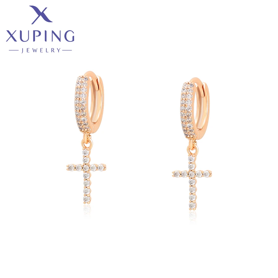 Xuping pendientes de Color dorado con forma de para mujer, joyería, regalo, A00861729|Aretes| -