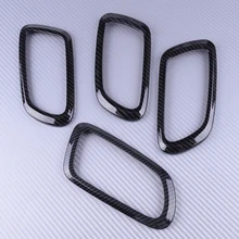 Автомобильные дверные ручки чаши Ring Frame Cover N/A отделка Молдинги углеродного волокна, пригодный для Jeep Grand Cherokee 2011