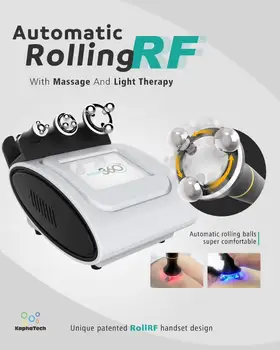 

360 Degree Rotating RF Facial Lifting Skin tightening Machine vaccum body sliming anti-cellulite wrinkle remover with led light