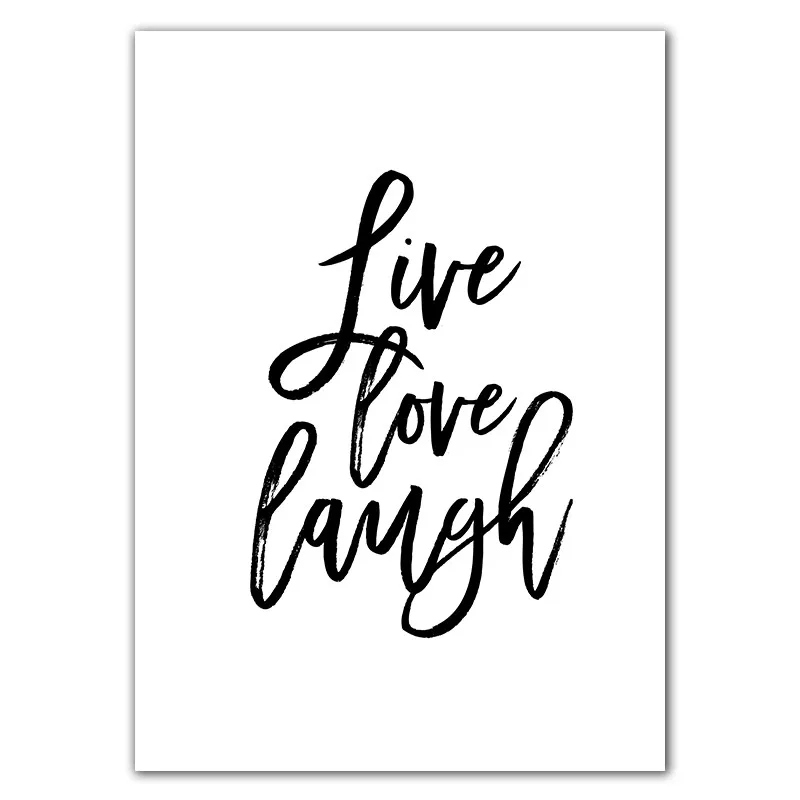 Live-Love-Laugh-Inspiring-Quotes-Wall-Art-Canvas-Painting-Black-White-Wall-Poster-Prints-For-Living (7)