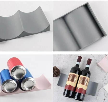 European Style PP Wine Rack Bottle Holder Shelf Anti Slip Space Saving Countertops Kitchen Storage Interior Christmas Gift