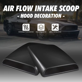 

1x Universal Car Bonnet Hood Scoop Air Flow Intake Vent Cover Auto Air Flow Vent Cover Accessories 28*25*3.3cm Vent Bonnet Cover