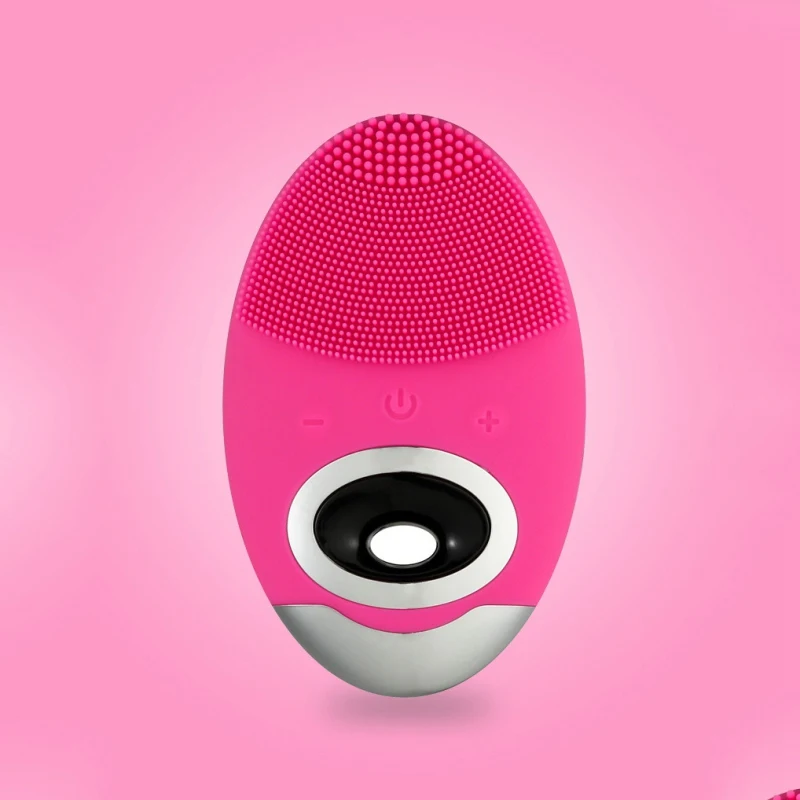 Косметический инструмент щетка для массажа лица звуковая вибрационная силиконовая Очищающая щетка для лица Беспроводная зарядка Очищающая щетка для лица