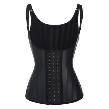 

WonderBeauty 100% Latex Waist Trainer Vest 25 Steel Bones Corset Waist Cincher Body Shaper Shapewear Fajas 6XL