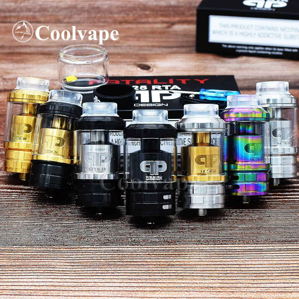 Coolvape QP конструкции M25 RTA 4 мл/5 5 мл 25 мм налив сверху регулировки воздушного потока