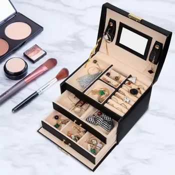 

Jewelry Box European Jewelry Storage Box Large Space Organizer Jewelry Holder Gift box