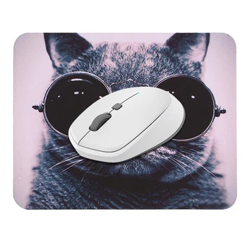 

Laptop Accessories Office Comfort Pad Cute Sunglasses Cat Non-slip Portable Desktop Laptop Gaming Mouse Rubber Pad
