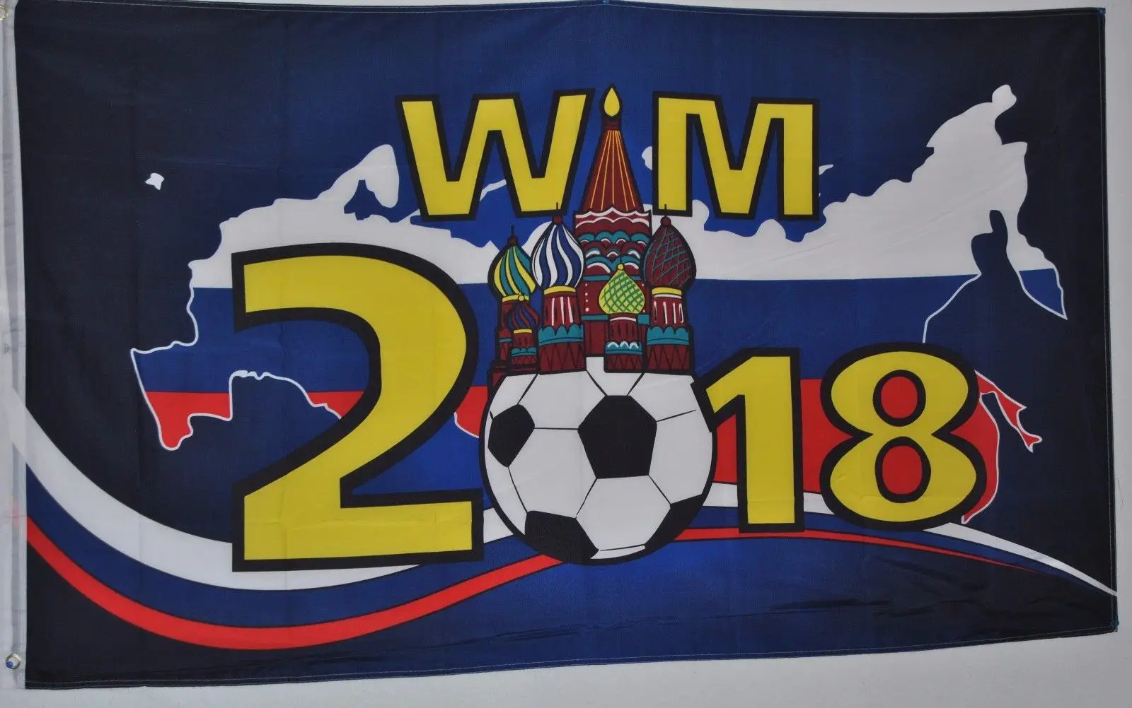 3ft x 5ft 3 x5ft FUSSBALL WELTMEISTERSCHAFT RUSSLAND с принтов в виде флажков баннер, флаг из полиэстера Размеры 150*90 см