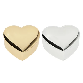 

Novelty Heart Gift Box Lovers Ring Box Earrings Trinket Jewelry Box