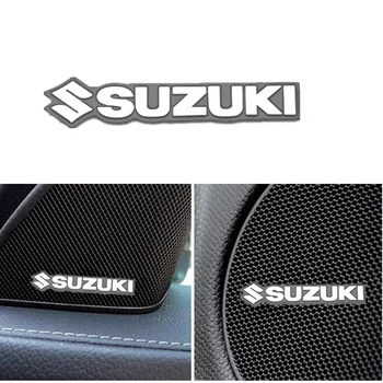 

3D Car Styling Sticker Aluminum Emblem interior Speaker audio Badge for Suzuki SWIFT VITARA SX4