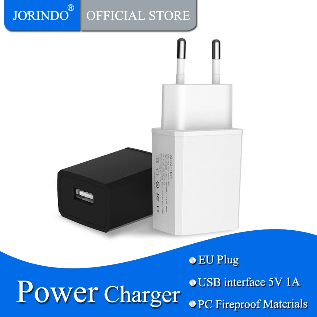 JORINDO European standard mobile phone charging converter,EU plug to