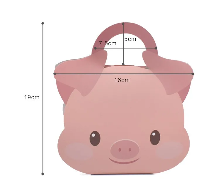10 шт. Лидер продаж; милая розовая свинка кошка коробка конфет Портативный подарок Коробки для детей подарок на день рождения украшения, товары для вечеринки Дети сувениры - Цвет: 2