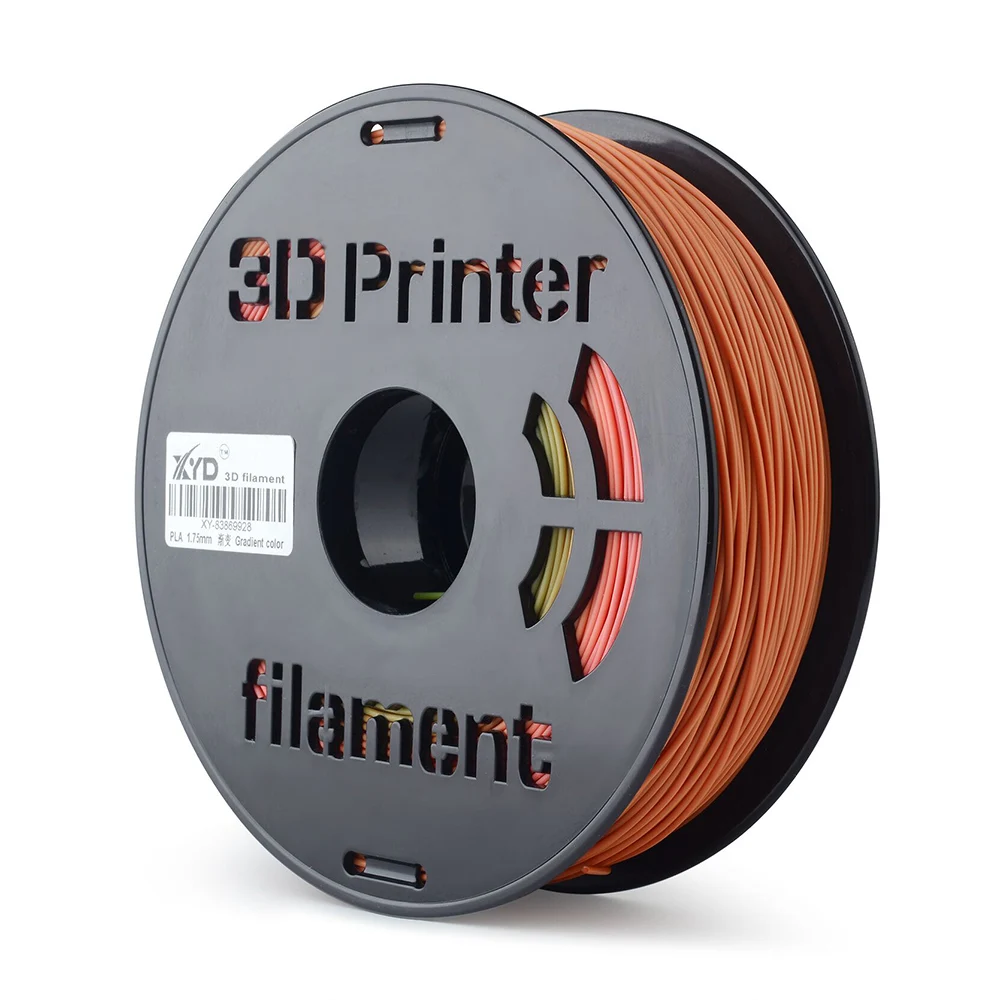 

1KG/ Spool FDM 3D Printer PLA Filament 1.75mm Multicolor Gradient Color for 3D Printers Random Delivery