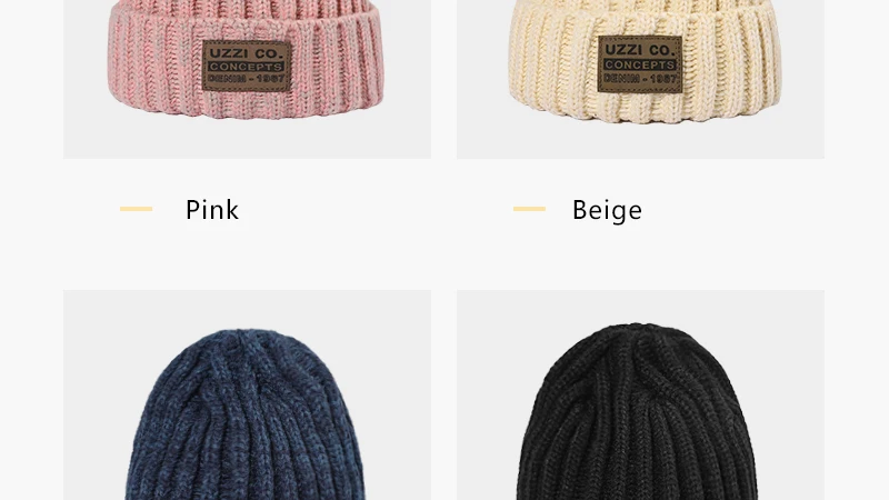 2021 New Knitted Hat Unisex Winter Hat Outdoor Warm Soft Women's Hat  Men's Hat Casual fashion Women's Hat Beanie High Quality