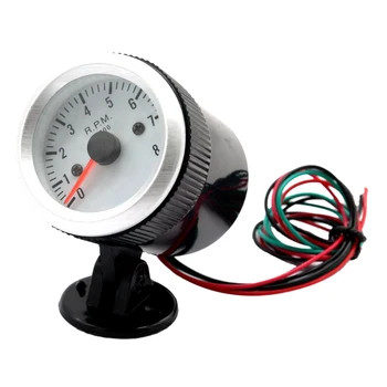 

12V Petrol Vehicles Tachomete Speed Meter With Stand LED Display Blue Light
