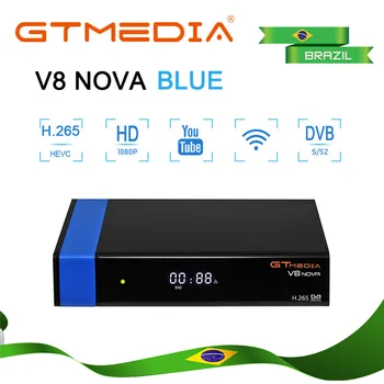 

New Arrival DVB-S2 GTmedia V8 Nova Europe Cline Brazil Spain Czech Republic Satellite TV Receiver Same GTmedia V8 Honor V9 Super