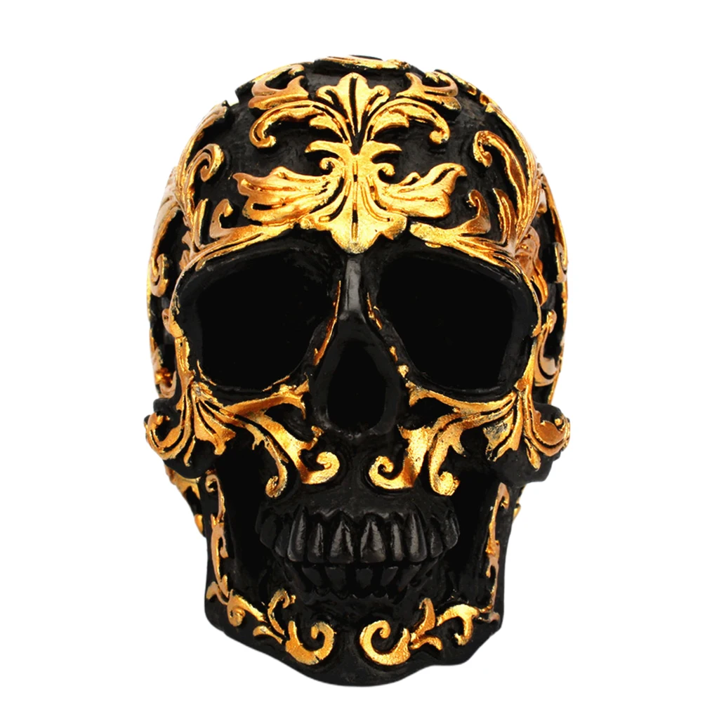 Resin Craft Skull Statues &amp Sculptures Garden Ornaments Creative DIY Art Carving Statue | Дом и сад