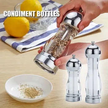 

Portable Manual Salt Pepper Mill Grinder Tool for Kitchen BBQ Barbecue Camping SDF-SHIP