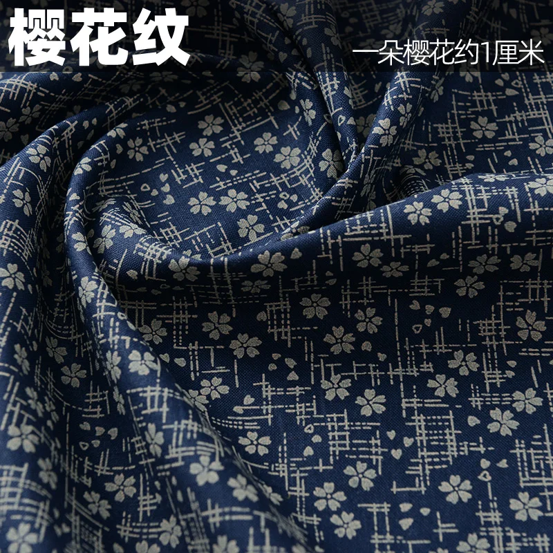 50cm*145cm Navy Cotton Fabric By Half Yard Japanese Sewing Fabric For DIY  Kimono Handicraft Materials For Children - AliExpress