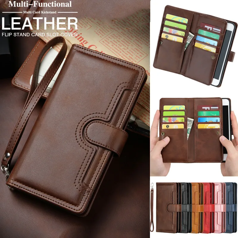 Multi-functional Leather Case for iPhone 6 6S 7 8 Plus 11 Pro XS Max X XR Coque Wallet Phone Cases for Samsung S20 Ultra Cover Multi-functional Leather Case for iPhone 6 6S 7 8 Plus 11 Pro XS Max X XR Coque Wallet Phone Cases for Samsung S20 Ultra Cover